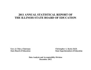 2011 Annual Statistical Report of the Illinois State Board of Education (December 2012)