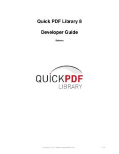 Quick PDF Library 8 Developer Guide