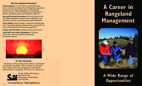 Who Hires Rangeland Professionals?  A Career in Rangeland Management