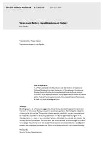 Europe / Political philosophy / Niccolò Machiavelli / Republic / Classical republicanism / The Prince / Venice / Italian Renaissance / Francesco Guicciardini / Italy / Republicanism / Maritime Republics