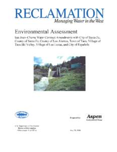 San Juan–Chama Water Contract Amendments EA  May 19, 2006 Table of Contents Chapter 1.