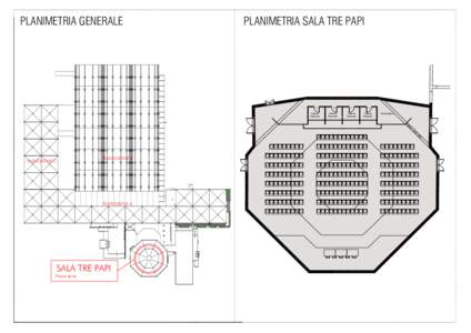 PLANIMETRIA GENERALE  PLANIMETRIA SALA TRE PAPI Cabina Interpreti