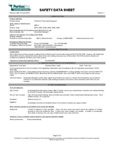 SAFETY DATA SHEET Revision Date 01-June-2015 Version 1 1. IDENTIFICATION