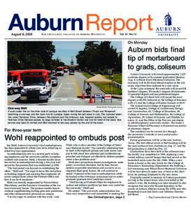 AuburnReport August 6, 2010 For  t h e f a c u l t y a n d s t a ff o f