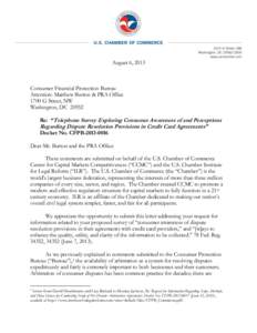 August 6, 2013  Consumer Financial Protection Bureau Attention: Matthew Burton & PRA Office 1700 G Street, NW Washington, DC 20552