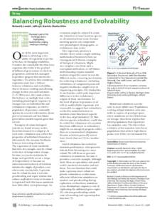 Genetics / Mutational robustness / Charles Ofria / Robustness / Evolvability / Digital organism / Canalisation / Genetic redundancy / Mutation rate / Evolutionary biology / Biology / Philosophy of biology