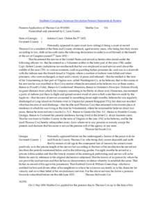 Southern Campaign American Revolution Pension Statements & Rosters Pension Application of Thomas Cox W10303 Transcribed and annotated by C. Leon Harris. State of Georgia } Gwinnett County }