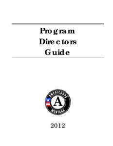 Program Directors Guide 2012