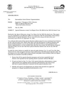 OSE-EIS Memorandum 04-15 & [removed]July 26, 2004)