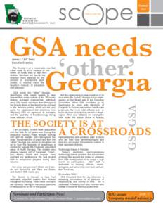 Summer 2012 Newsletter Georgia Society of Anesthesiologists, Inc.