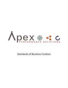 Standards of Business Conduct  Table of Contents Letter from Kurt Frohlich ................................................................................................................................................