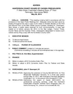 May 06, 2014 Freeholder Agenda Pack