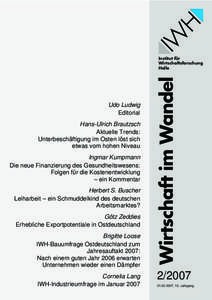 Udo Ludwig Editorial Hans-Ulrich Brautzsch