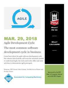 Where? PM 103 MAR. 29, 2018 Agile Development Cycle