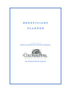 BENEFICIARY PLANNER compliments of  Bankers Conseco Life Insurance Company