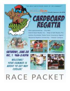 Rowing / The Boat Race / Mililani /  Hawaii / Sports / Cardboard boat race / Regatta