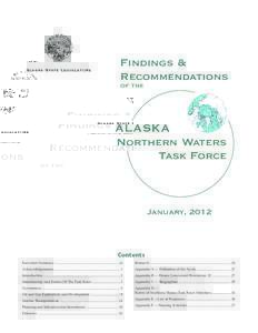 Alaska State Legislature  Findings & Recommendations of the