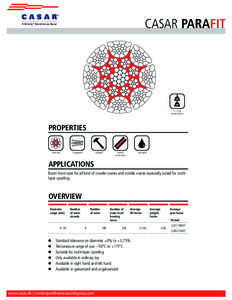 CASAR PARAFIT  A WireCo® WorldGroup Brand Very High breaking force