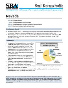 Small Business Profiles for the States and Territories, Nevada