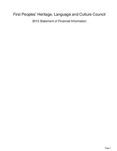 Business / Fund accounting / Generally Accepted Accounting Principles / Annual report / Audit committee / Statement of changes in financial position / Accountancy / Finance / Financial statements