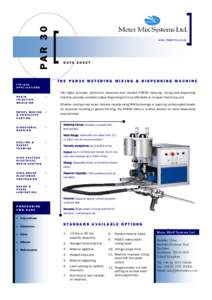 PAR 30  www.metermix.co.uk DATA SHEET