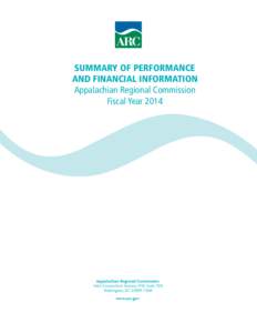 ARC FY 2014 Summary of Performance and Financial Information (PDF: 165 KB)