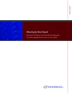 W H I T E PA P E R  Public Network Moving to the Cloud Important Things to Consider Before Migrating