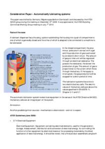 EUROPA - Consideration Paper - Automatically lubricating systems.doc