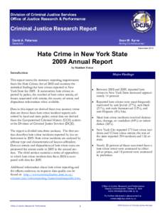 Law enforcement / Crimes / Abuse / Hate crime / Hate / Race and crime in the United States / Crime in the United States / Uniform Crime Reports / Hatred / Crime / Ethics / Criminology