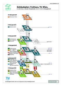 www.wegweiser.ac.at  Gebäudeplan: Freihaus, TU Wien, A-1040 Wien, Wiedner Hauptstraße 8-10, 5. bis 10.Obergeschoß  10.Obergeschoß