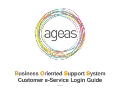 Business Oriented Support System Customer e-Service Login Guide