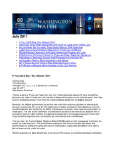 Microsoft Word -  Washington Watch - July 2011