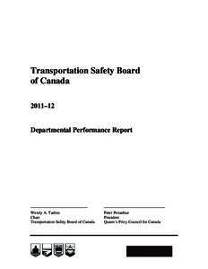 Lloyds Banking Group / Trustee Savings Bank / Transport Canada / Safety / Transport / Transportation Safety Board of Canada