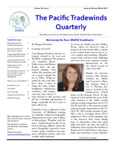 Volume 20, Issue 1  January/February/March 2012 The Pacific Tradewinds Quarterly