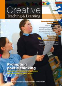 Creative Teaching & Learning Volume 2.3  Creative Teaching & Learning Volume 2.3