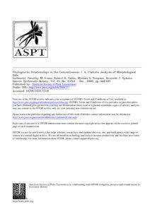 Phylogenetic Relationships in the Commelinaceae: I. A. Cladistic Analysis of Morphological Data Author(s): Timothy M. Evans, Robert B. Faden, Michael G. Simpson, Kenneth J. Sytsma