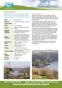 South Devon  Walks and Trails Area of Outstanding Natural Beauty  Gallants Bower