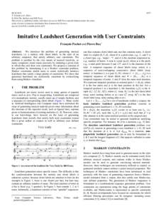 ECAI 2014 T. Schaub et al. (Eds.) © 2014 The Authors and IOS Press. This article is published online with Open Access by IOS Press and distributed under the terms of the Creative Commons Attribution Non-Commercial Licen