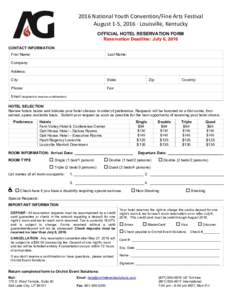 Microsoft Word - AG 2016 Housing Form