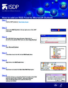 Cost Effective Software Solutions  How to add an RSS Feed to Microsoft Outlook Step 1