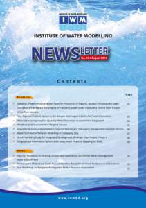 INSTITUTE OF WATER MODELLING  No. 46 August 2014 Contents Projects