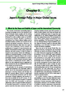 Japan’s Foreign Policy in Major Global Issues  Chapter 3 Chapter 3 Japan’s Foreign Policy in Major Global Issues