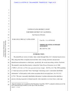 Case3:11-cv[removed]LB Document298 Filed03[removed]Page1 of[removed]