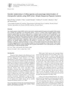 Genetic relationship in Coffea species and parentage determination of interspecific hybrids using ISSR (Inter- Simple Sequence Repeat) markers