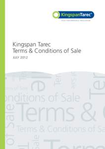 Conditions of Sale  Ter Ter T