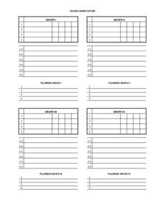 ROUND ROBIN SISTEM  GRUPA I GRUPA II