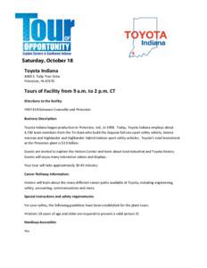 Microsoft Word - Tour of Opportunity-Toyota