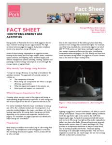 Energy Efficiency Information Fact Sheet Series December 2014 FACT SHEET