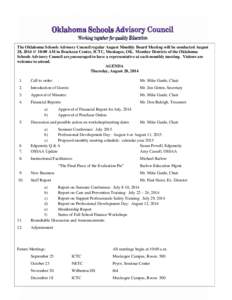 Microsoft Word - August 28, 2014 Program.doc