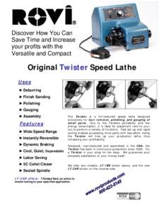 Microsoft Word - The Rovi Original Twister Speed lathe.doc